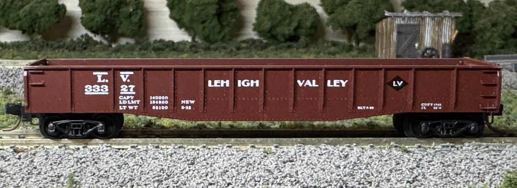 N Scale - Kadee 46510 Lehigh Valley 50' Drop Ends Gondola LV33327 N11964