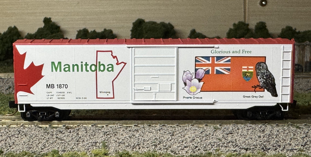 N Scale - MTL 07700160 Manitoba 50' Single Door Boxcar MB1870 N12002
