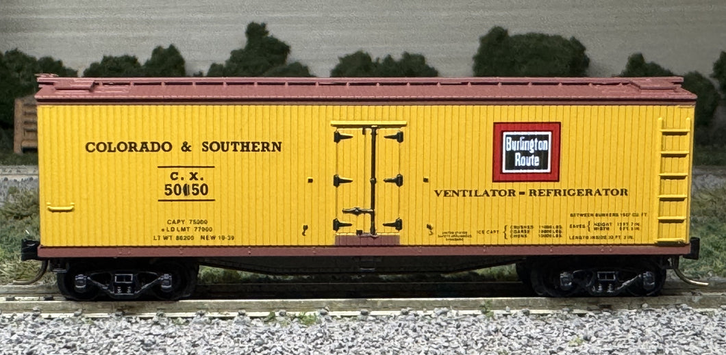 N Scale - MTL 49370 Colorado & Southern 40' Wood Reefer CX50450 N12017