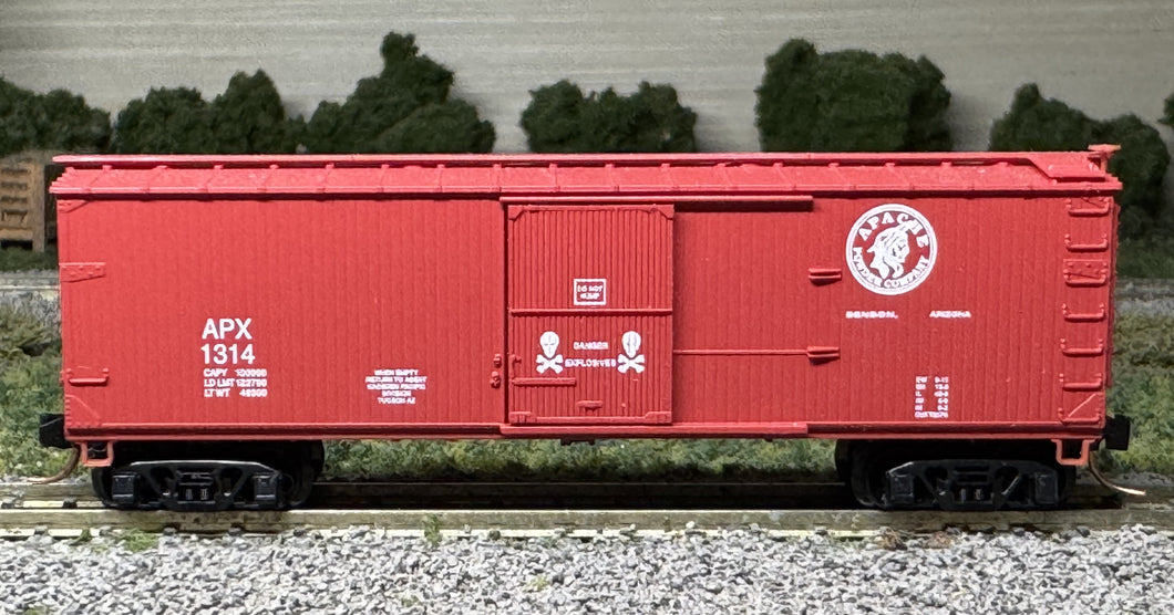 N Scale - MTL Sp Run 972-039 Apache Powder 40' Wood Boxcar APX1314 N12023