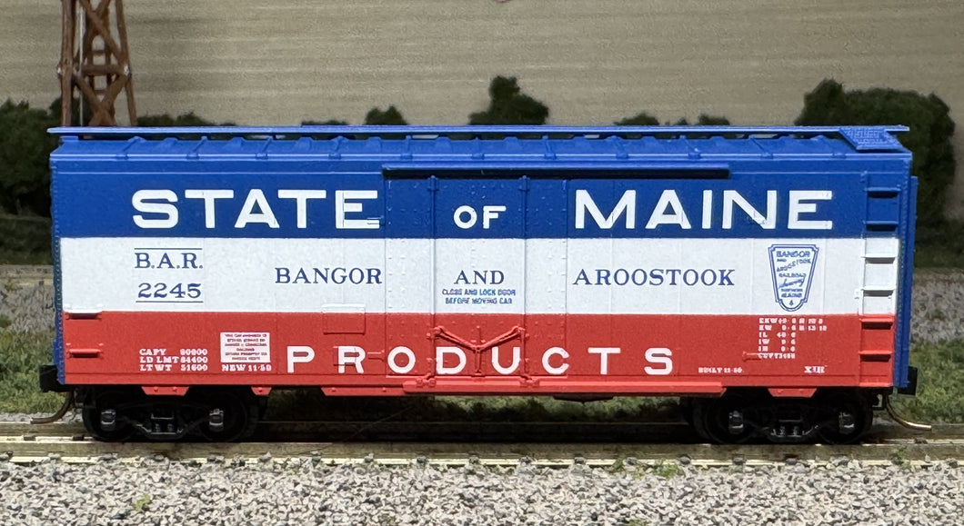 N Scale - MTL 21020 Bangor & Aroostook 40' Plug Door Boxcar BAR2245 N12026