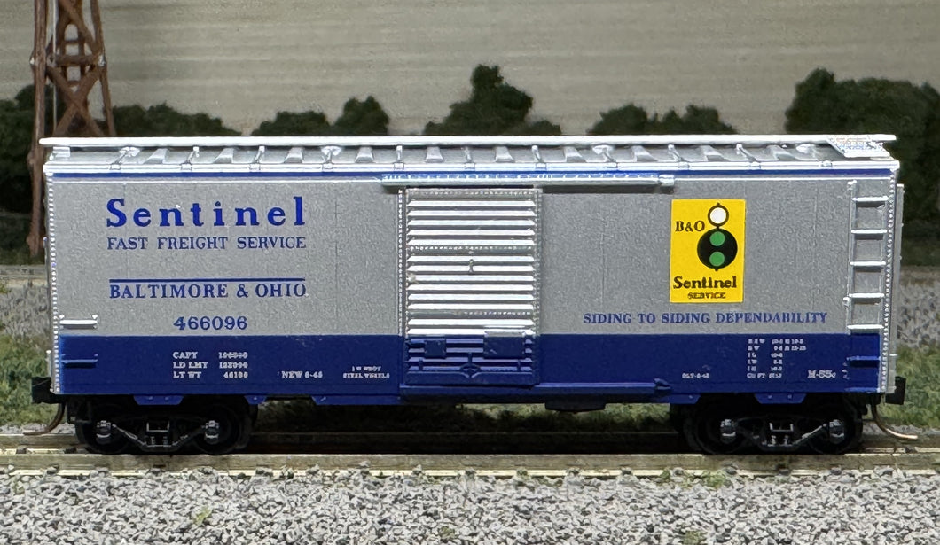 N Scale - MTL 20256 Baltimore & Ohio 40' Single Door Boxcar B&O466032 N12025