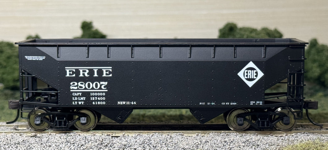HO Scale - Atlas 18881 Erie 2-Bay Offset Side Hopper #28007 HO12034