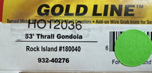 Load image into Gallery viewer, HO - Walthers 932-40276 Rock Island 53&#39; Thrall Gondola RI180040 HO12036
