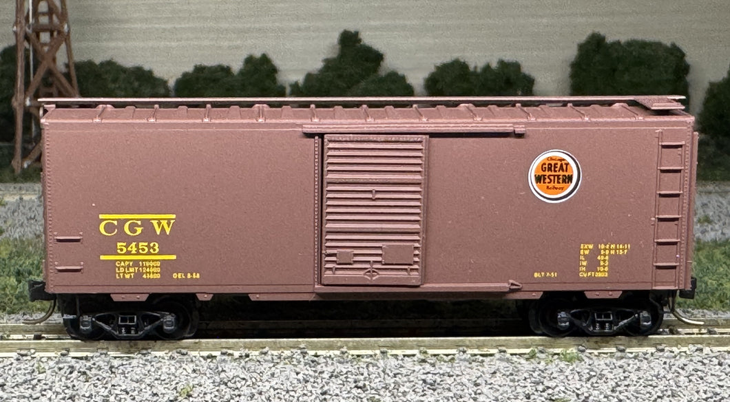 N Scale - MTL 20048 Chicago Great Western 40' Single Door Boxcar CGW5453 N12119