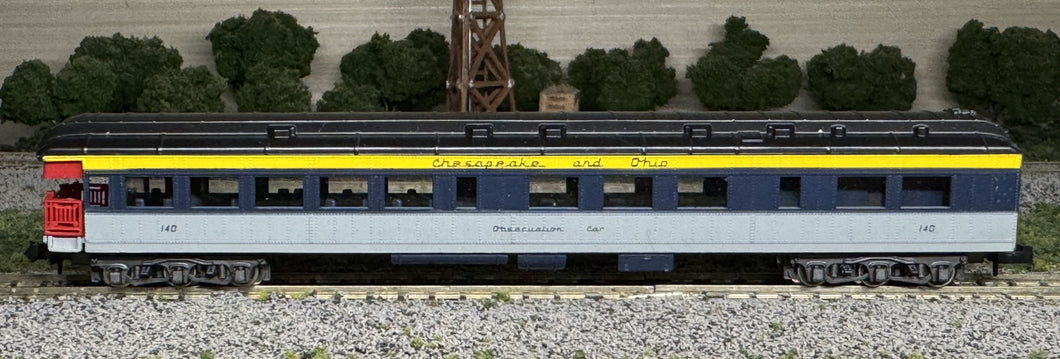 N Scale - Rivarossi Chesapeake & Ohio Observation Car #140 N12310