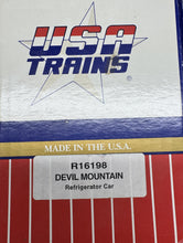 Load image into Gallery viewer, G Scale - USA Trains R16198 Devil Mountain Brewing Co Wood Reefer DMX666 G12356

