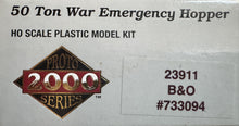 Load image into Gallery viewer, HO - Proto2000 23911 Baltimore &amp; Ohio 50 Ton War Emergency Hopper Kit B&amp;O733094
