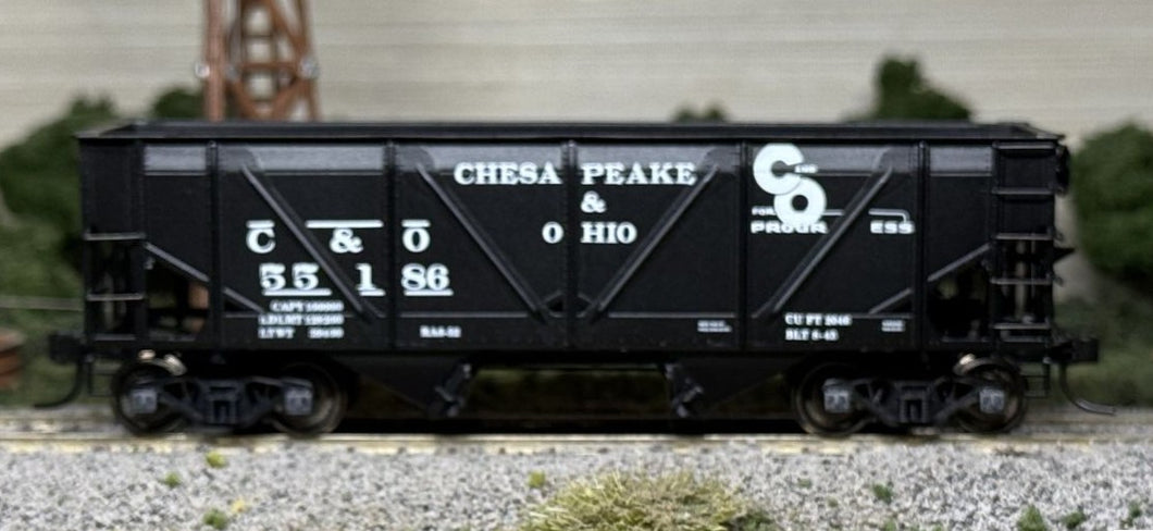 HO - Proto2000 23520 Chesapeake & Ohio 50 Ton War Emergency Hopper C&O55186