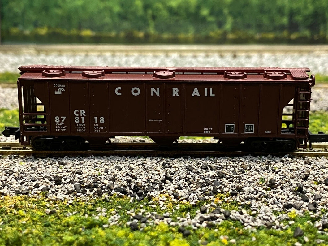 N Scale - Atlas Conrail 3-Bay Covered Hopper CR 878118 N2754