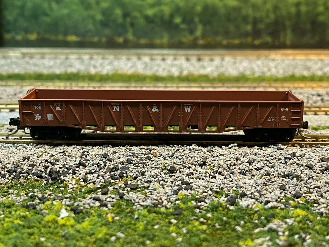 N Scale - MTL 62020 Norfolk & Western 50' Composite Side Gondola N&W 70899 N4093