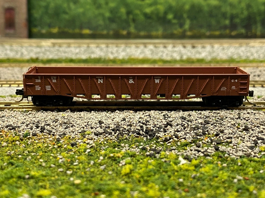 N Scale - MTL 62020 Norfolk & Western 50' Composite Side Gondola N&W 70699 N4179