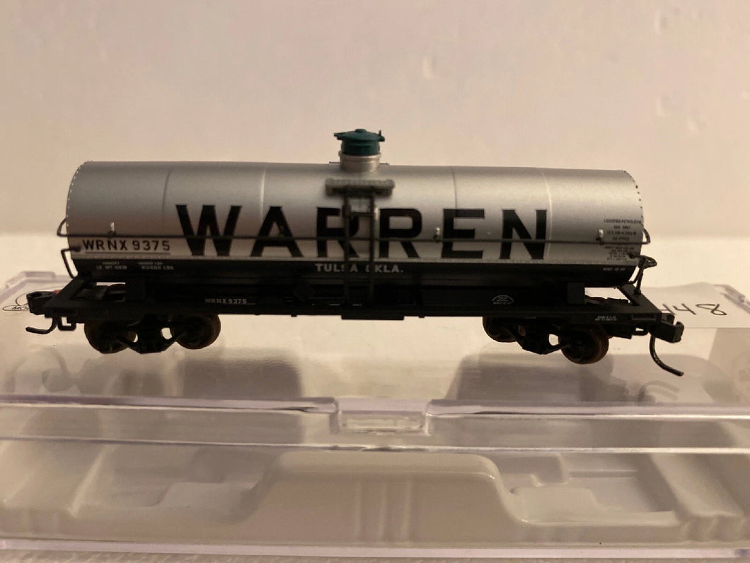 N Scale - Atlas 43322 Warren Petroleum 11k Tank Car #9375 N448