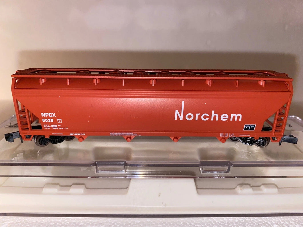 N Scale - Atlas 3955 Norchem 4-Bay ACF Centerflow Hopper #6039 N768