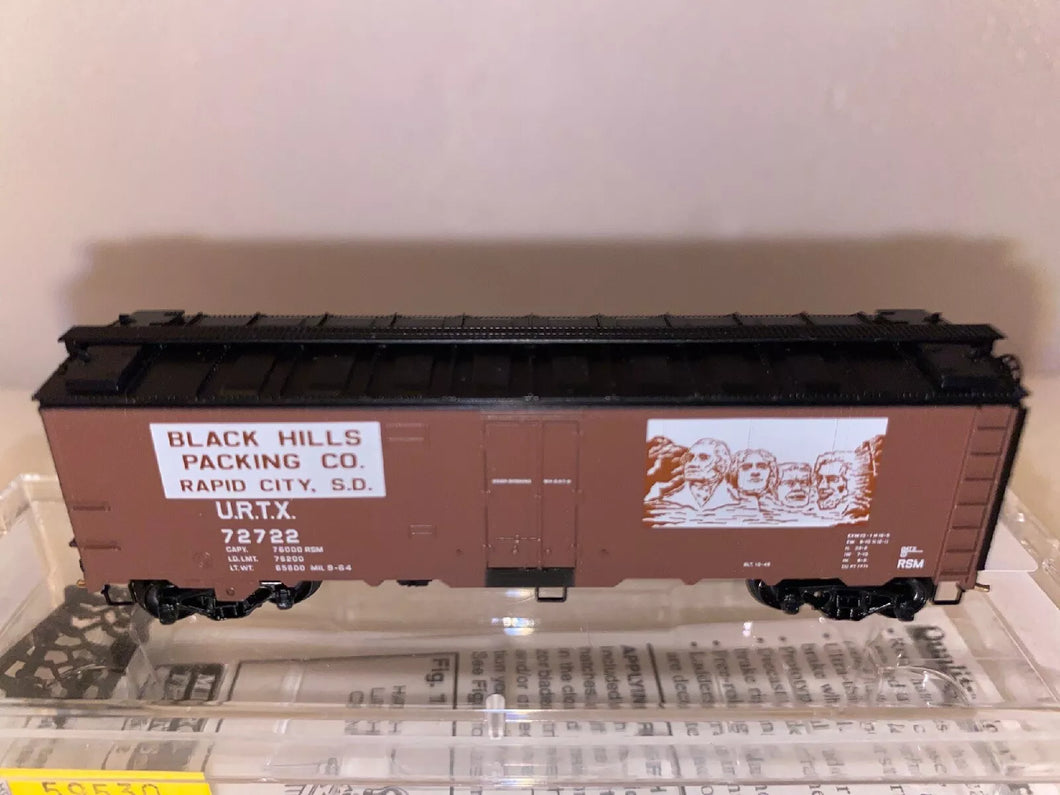 N Scale - MTL 59530 Black Hills Packing 40 Steel Side Ice Reefer #72722 N793