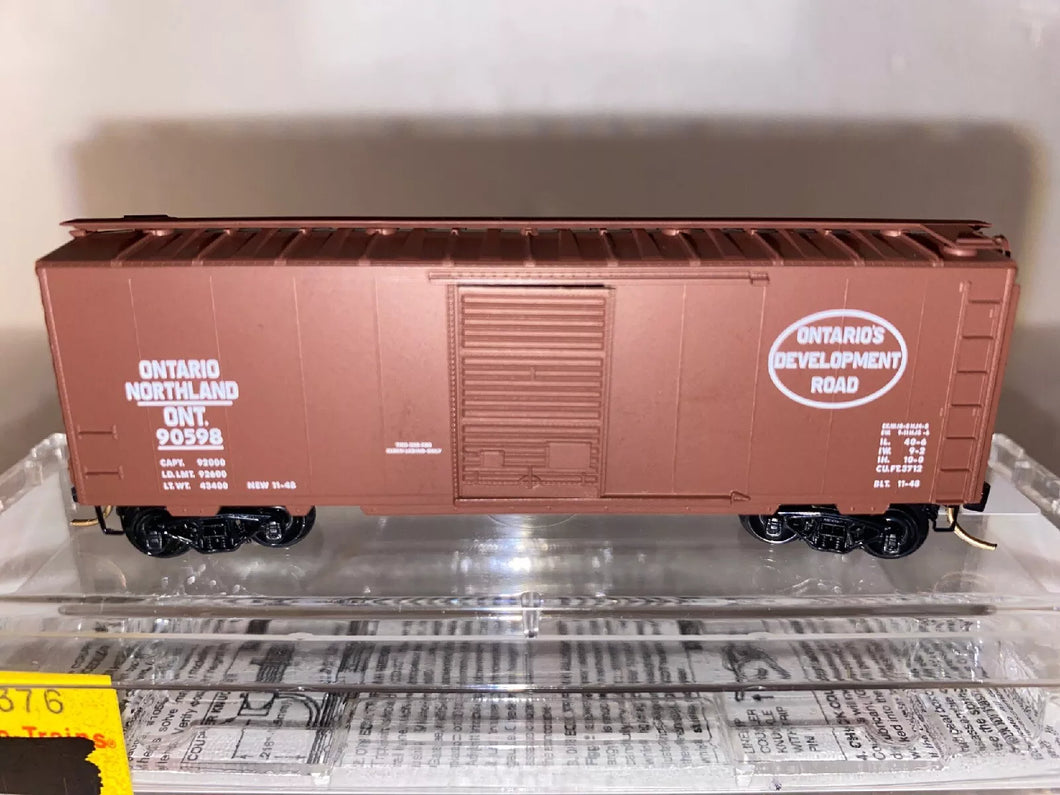 N Scale - MTL 20376 Ontario Northland 40' Single Door Boxcar #90598 N812