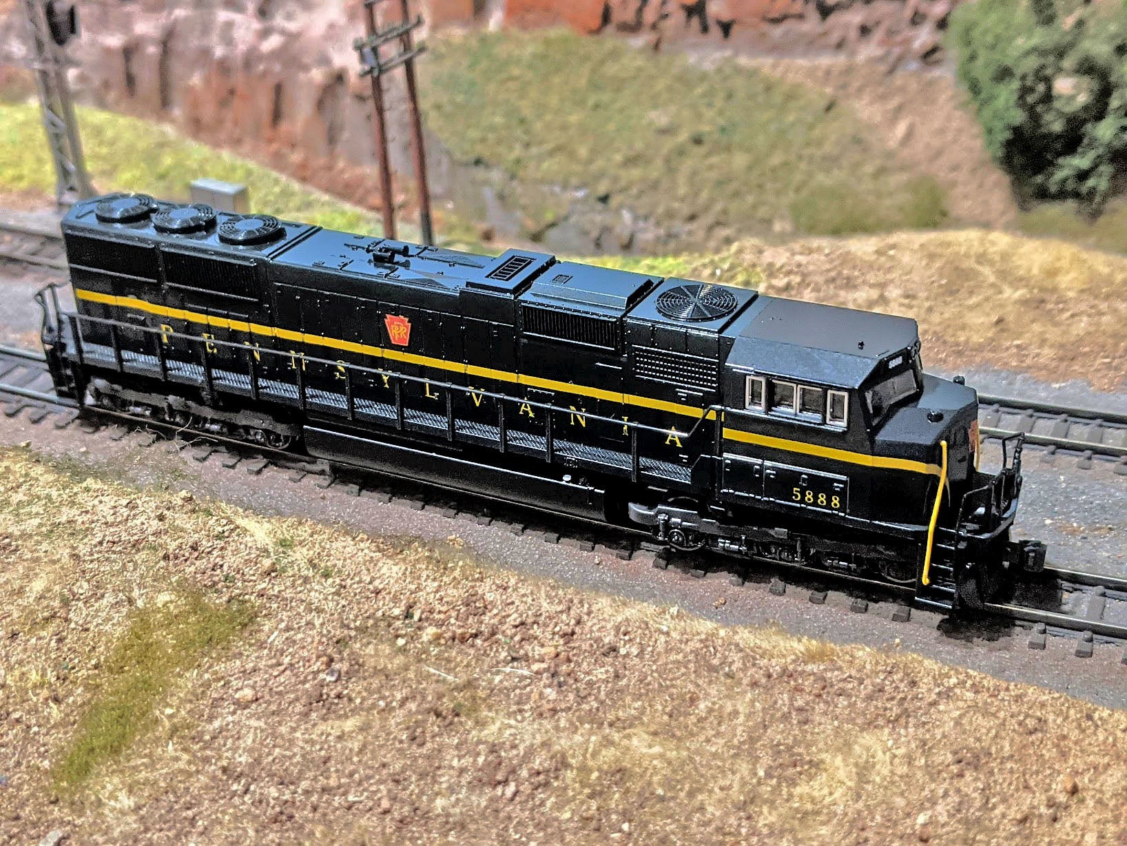 N Scale - Kato Pennsylvania SD70M Diesel Locomotive (Custom Painted ...