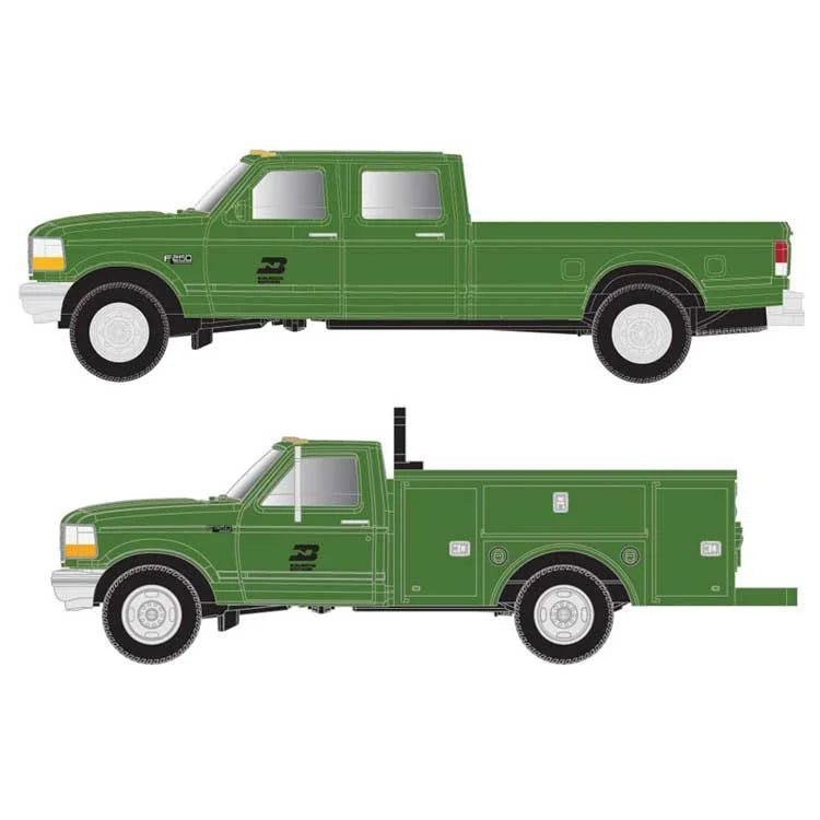 N - Atlas 60000152 1992 Ford® F250/F350 Truck Set - Burlington Northern N12031