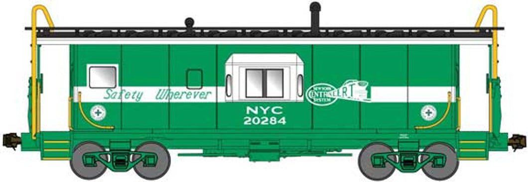N Scale - Bluford Shops 40160 New York Central Half Bay Window Caboose NYC20284 N8832