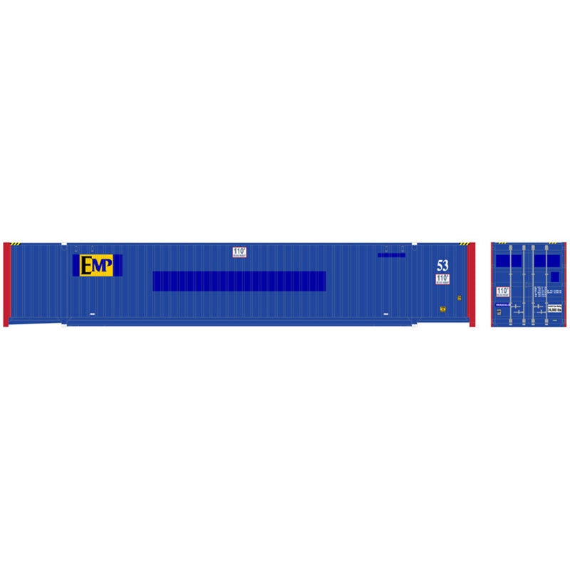 HO Scale - Atlas 20006665 EMP ex-Pacer Set #1 Jindo 53 Ft. Containers (3) HO8627