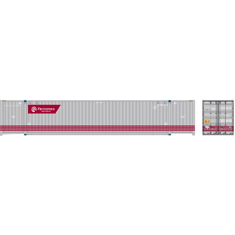 HO Scale - Atlas 20006668 Ferromex Set #2 Jindo 53 Ft. Containers (3) HO8628