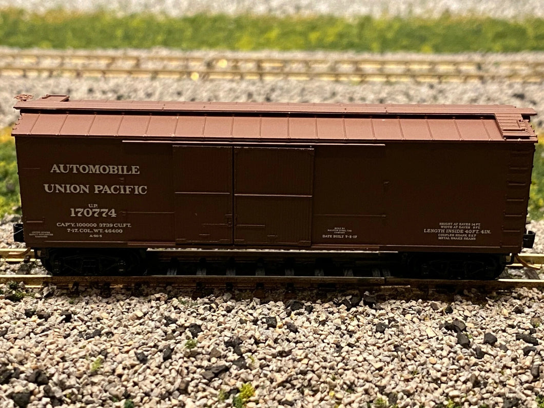 N Scale - MTL 41010 Union Pacific 40' Wood Sheathed 1 1/2 Door Boxcar UP 170774 N1779