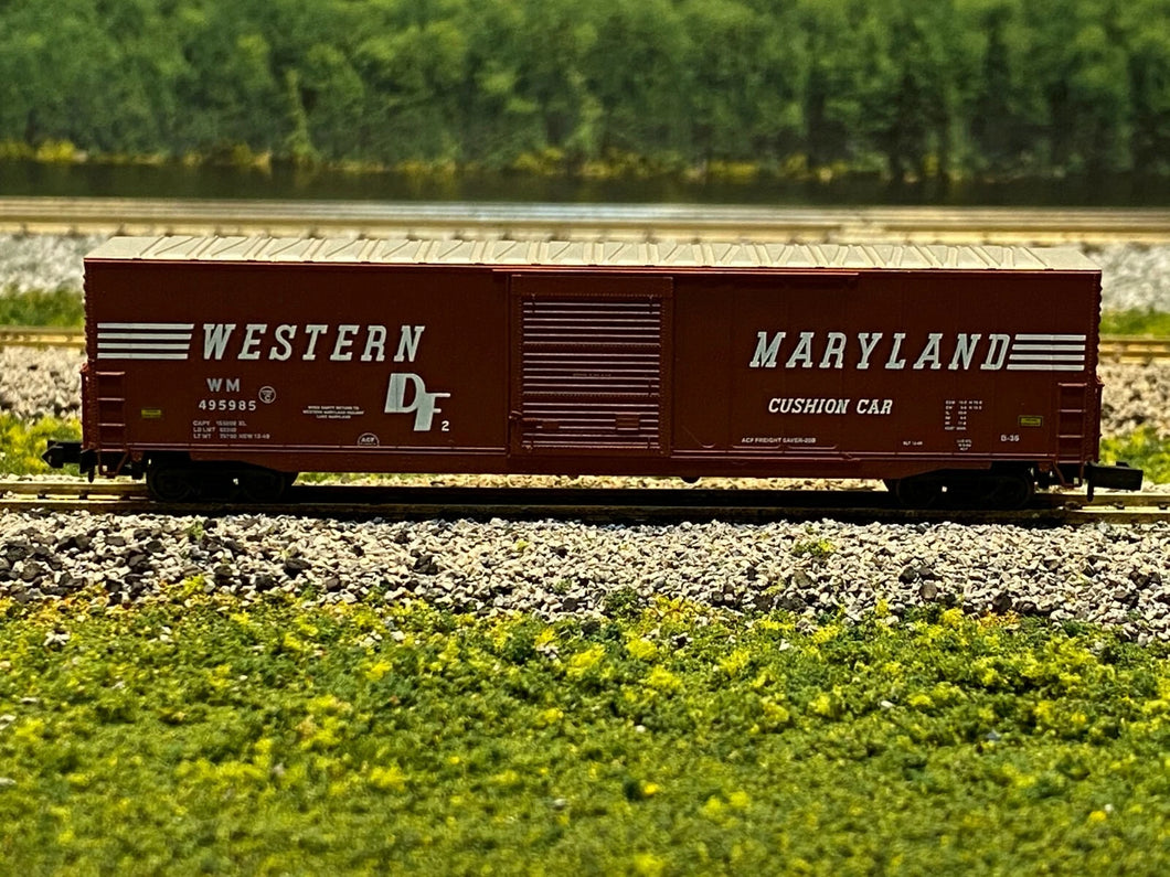 N Scale - Atlas 37262 Western Maryland 60' AUTO Parts Boxcar WM 495985 N2155