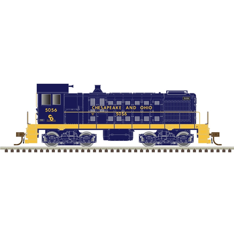 N - Atlas 40005698 Chesapeake & Ohio ALCO S-2 Diesel Locomotive (DC) #9173 N12607