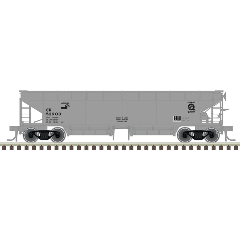 N Scale - Atlas 50006604 Conrail 70-Ton Hart Ballast Car #5290 N11836