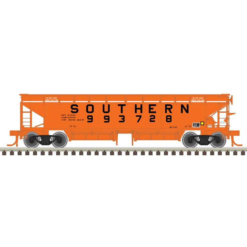 N Scale - Atlas 50006609 Southern Railway 70-Ton Hart Ballast Car #993728 N11839