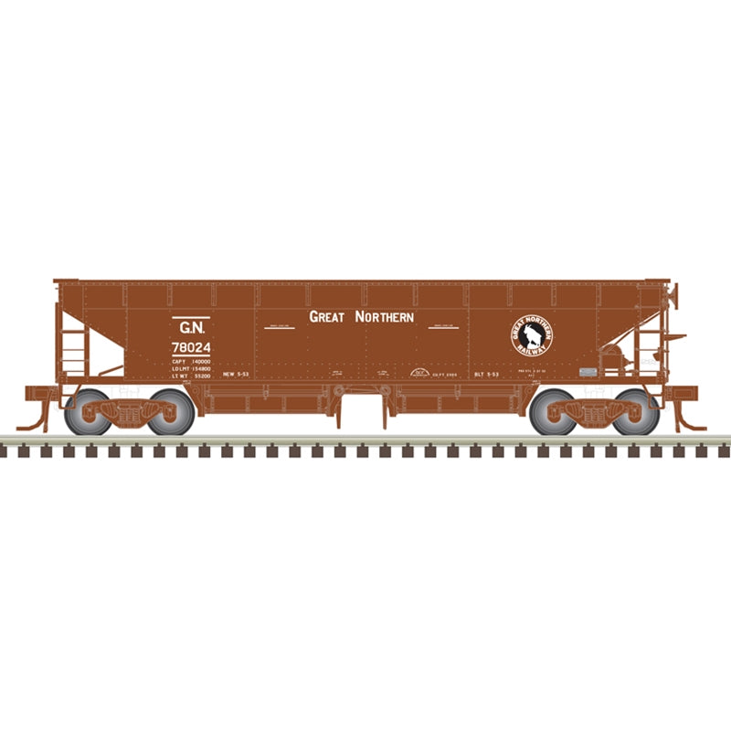 N Scale - Atlas 50006615 Great Northern 70-Ton Hart Ballast Car #78069 N11840