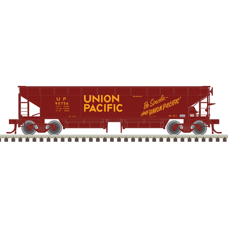 N Scale - Atlas 50006617 Union Pacific 70-Ton Hart Ballast Car #90850 N11842