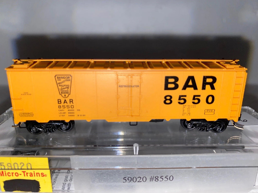 N Scale - MTL 59020 Bangor & Aroostook 40' Steel Ice Reefer #8550 N826