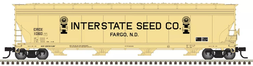 HO Scale- Atlas 20006747 Interstate Seed ACF5701 Covered Hopper CRDX1060 HO10924