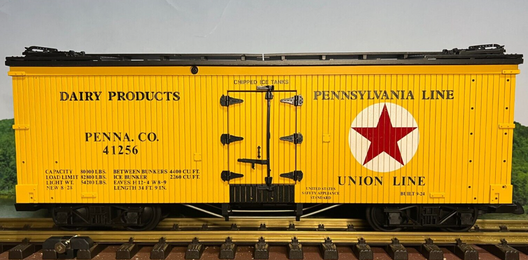 G Scale-USA Trains Pennsylvania Union Line 40' Wood Sheathed Reefer #41256 G8386