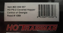 Load image into Gallery viewer, HO Scale-Atlas 20006557 Central of Georgia PS-2 2-BayCovered Hopper #1089 HO9346
