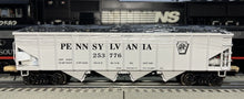 Load image into Gallery viewer, O- K-Line 6-22293 Pennsylvania (Diecast) 4-Bay Hopper w/ Coal Load #253776 O9603
