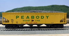 Load image into Gallery viewer, O - MTH RailKing 30-79117 Peabody Hopper Car w/ Operating Load PSL8659 O11328
