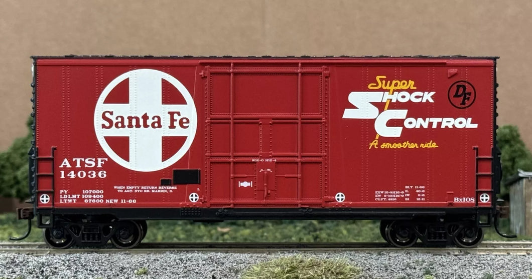 HO Scale - Athearn 76612 Santa Fe 40' Hi-Cube Boxcar ATSF14036 HO11592