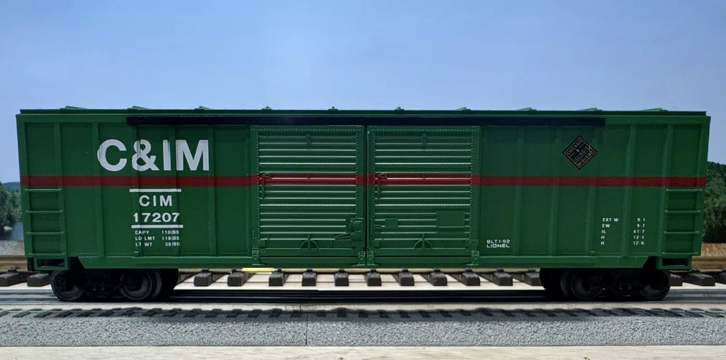 O Scale - Lionel 6-17207 C&IM Double Door Boxcar CIM17207 O11393