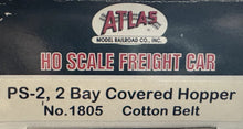 Load image into Gallery viewer, HO-Atlas 1805 Cotton Belt PS-2 2-Bay Covered Hopper (Weathered) SSW77184 HO13488
