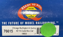 Load image into Gallery viewer, HO Scale - Athearn 76615 CB&amp;Q (Burlington) 40&#39; Hi-Cube Boxcar CB&amp;Q19833 HO11530
