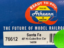 Load image into Gallery viewer, HO Scale - Athearn 76612 Santa Fe 40&#39; Hi-Cube Boxcar ATSF14036 HO11592
