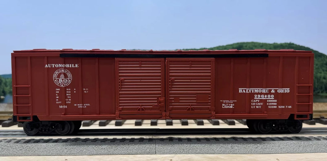 O Scale - Lionel 6-17209 Baltimore & Ohio Double Door Boxcar B&O296900 O11564