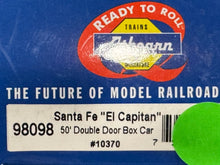Load image into Gallery viewer, HO Scale - Athearn 98098 Santa Fe &quot;El Capitan&quot; 50&#39; Double Door Boxcar ATSF10370
