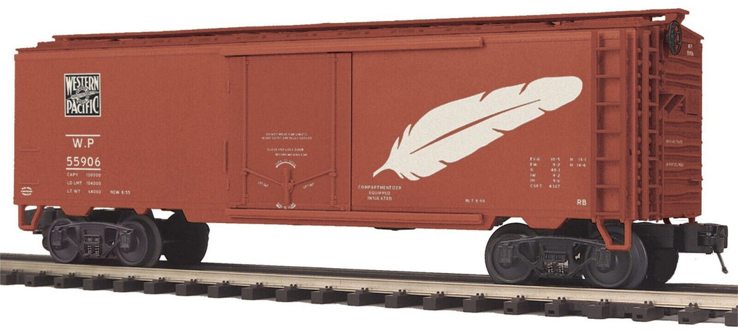 O Scale - MTH Premier 20-94140 Western Pacific Refrigerated Car WP55919 O8969