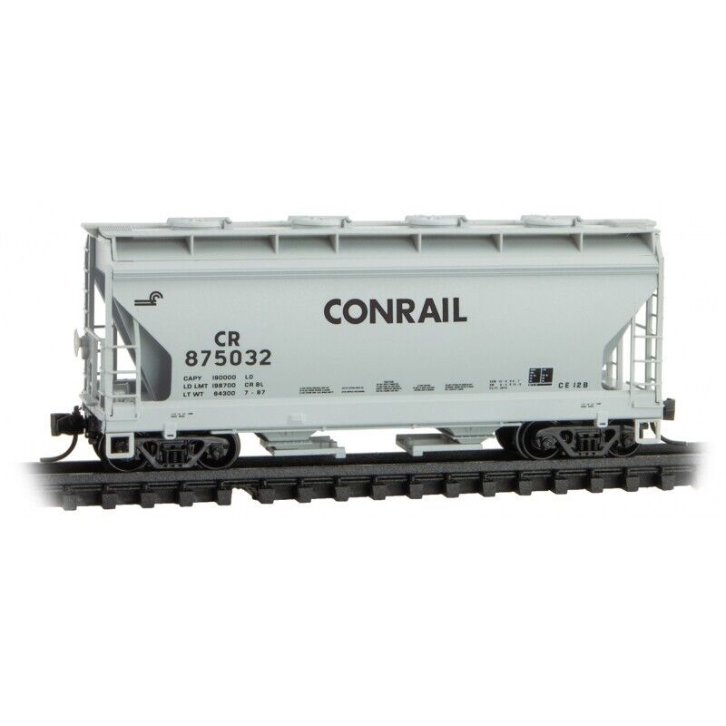 N Scale - MTL 09200511 Conrail 2-Bay Covered Hopper CR875032 N9693