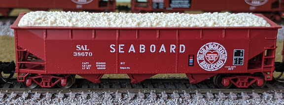 N-Bluford Shops 74147 Seaboard Air Line Fe 3 -Bay Offset Side Hopper SAL38747 N10604