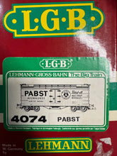 Load image into Gallery viewer, G Scale - LGB 4074 Pabst 40&#39; Refrigerated Car URTC91021 G12339
