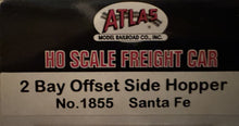 Load image into Gallery viewer, HO Scale - Atlas 1855 Santa Fe 2-Bay Offset Side Open Hopper ATSF180810 HO9754
